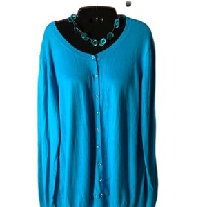 OLD NAVY Turquoise Cardigan XXL